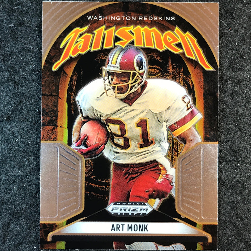 2025 Prizm Black Football ART MONK Talismen Base #17