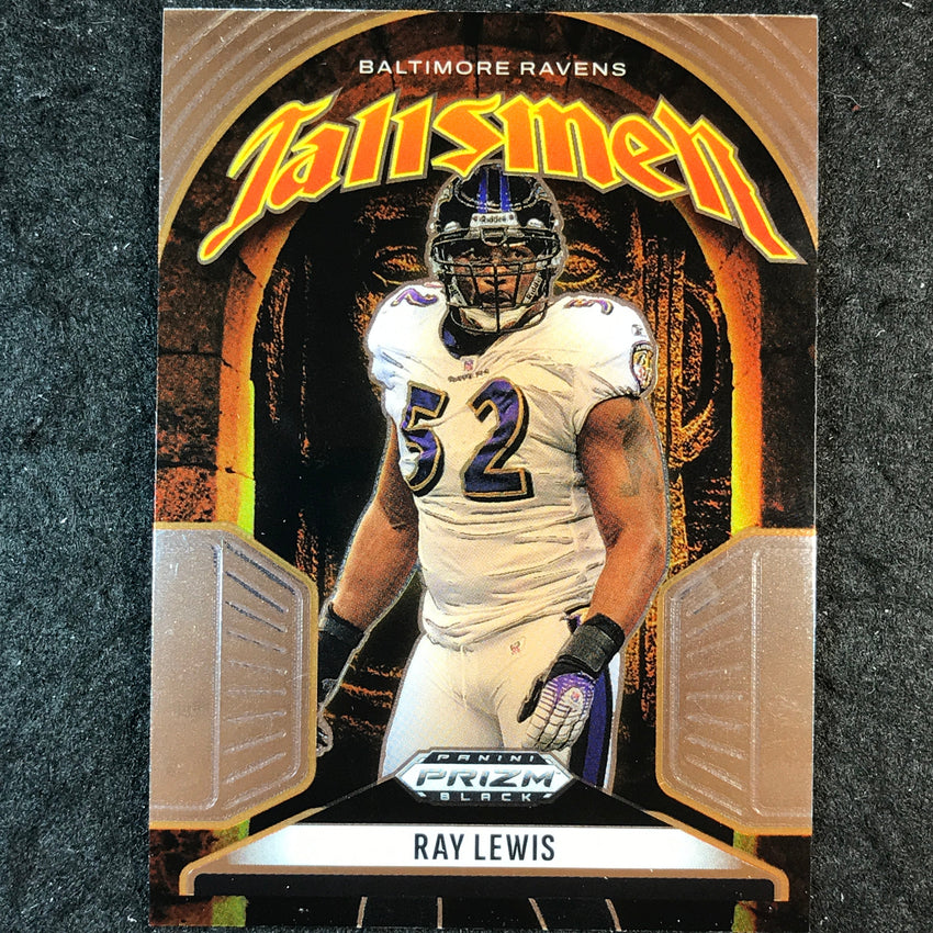 2025 Prizm Black Football RAY LEWIS Talismen Base #18