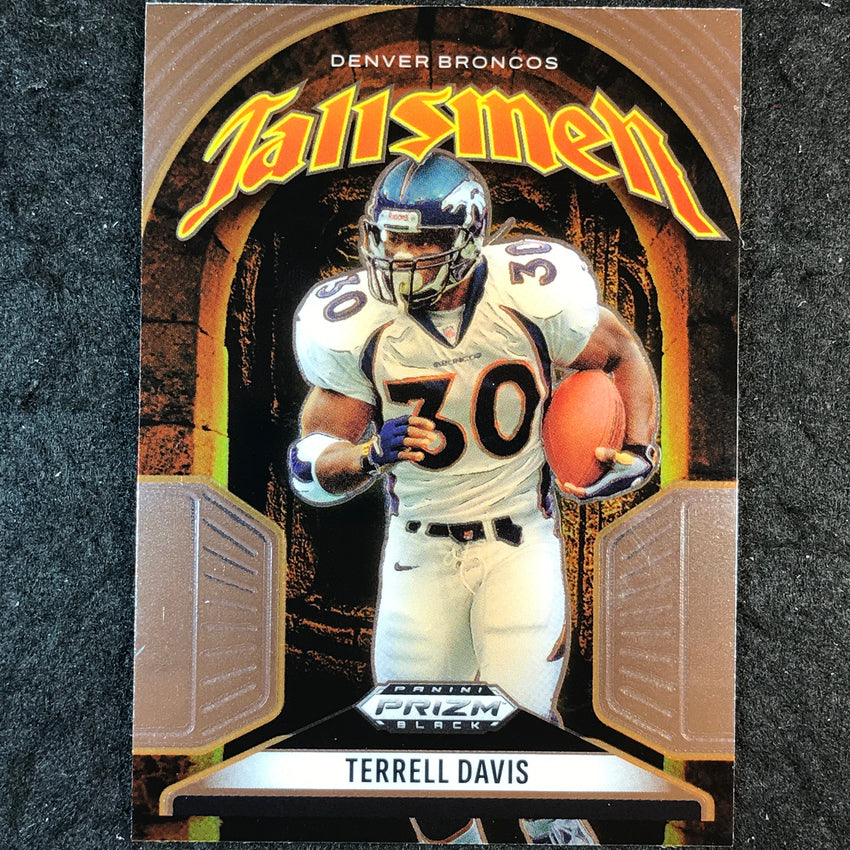 2025 Prizm Black Football TERRELL DAVIS Talismen Base #19