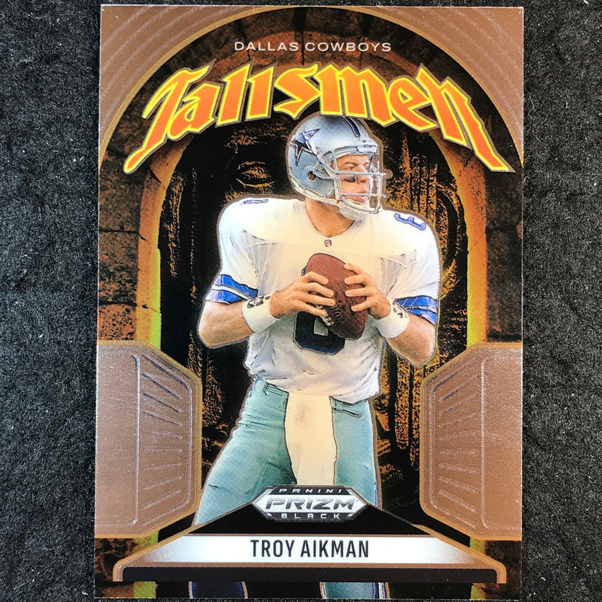 2025 Prizm Black Football TROY AIKMAN Talismen Base #20