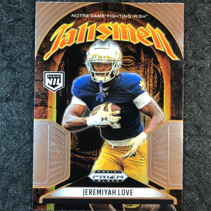 2025 Prizm Black Football JEREMIYAH LOVE Talismen Base #24