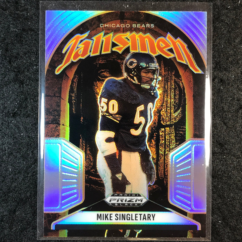2025 Prizm Black Football MIKE SINGLETARY Talismen Silver #12