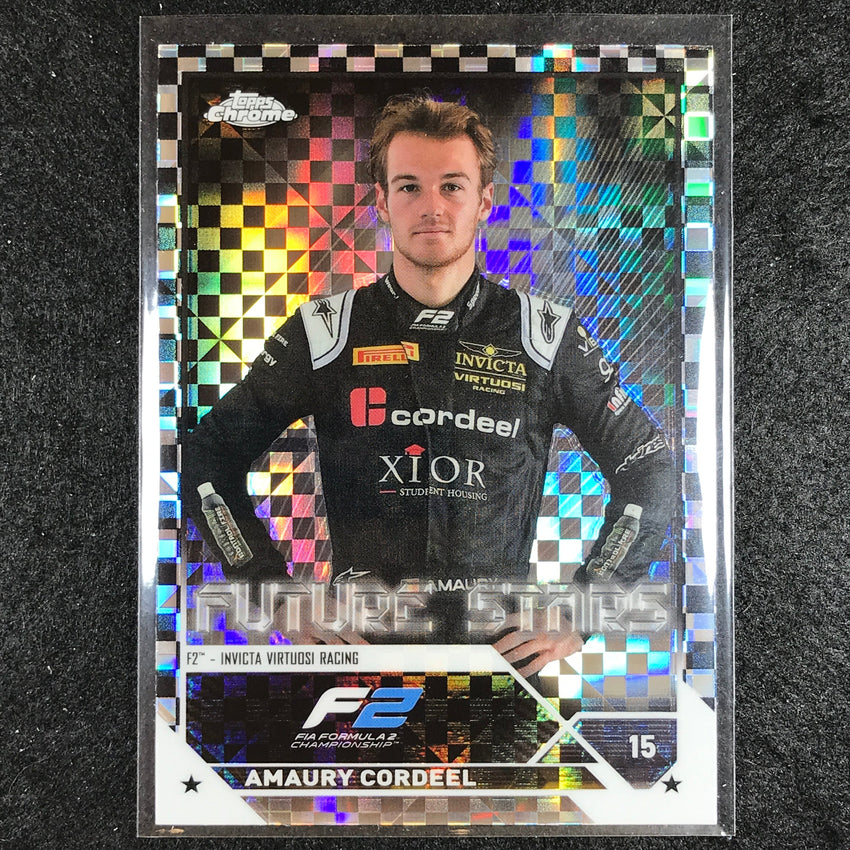 2023 Topps Chrome Formula 1 AMAURY CORDEEL Base Future Stars Checker Flag #73