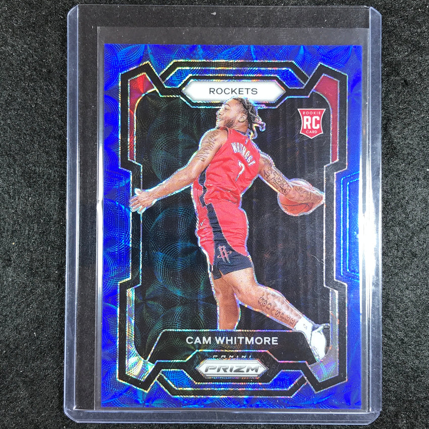 2023-24 Prizm CAM WHITMORE Rookie Choice Blue 21/49 No. 129