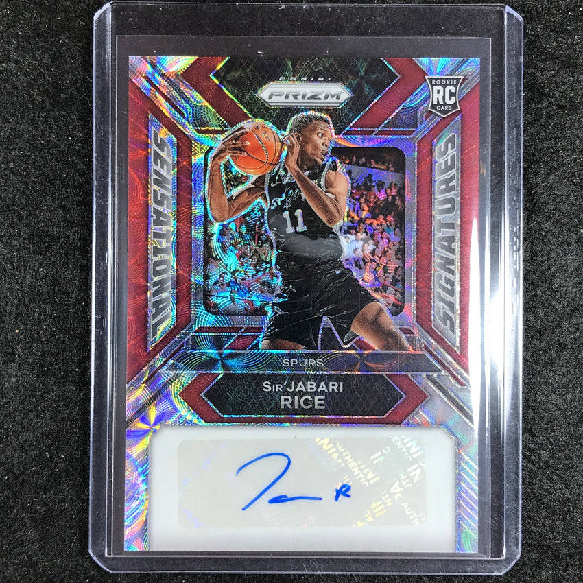 2023-24 Prizm SIRJABARI RICE Sensational Rookie Auto Choice Red 61/88