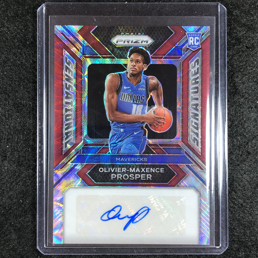 2023-24 Prizm OLIVIER-MAXENCE PROSPER Sensational Rookie Auto Choice Red 74/88