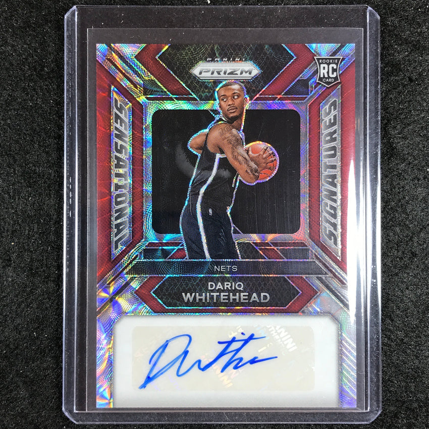 2023-24 Prizm DARIQ WHITEHEAD Sensational Signatures Rookie Auto Choice Red 9/88