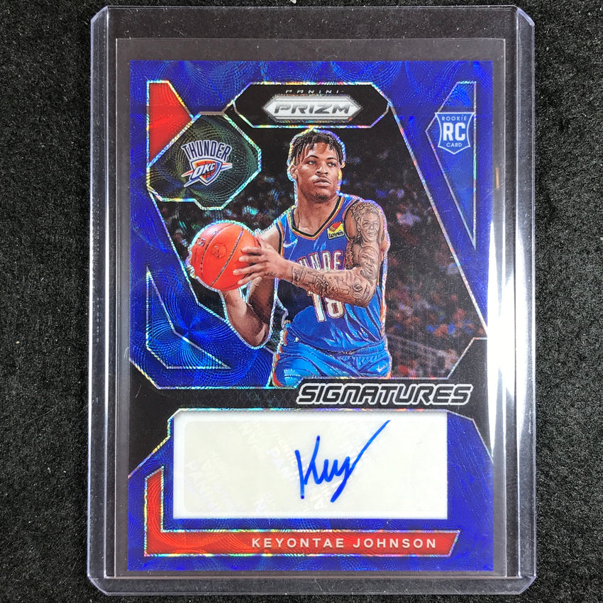 2023-24 Prizm KEYONTAE JOHNSON Rookie Signatures Auto Choice Blue 47/49
