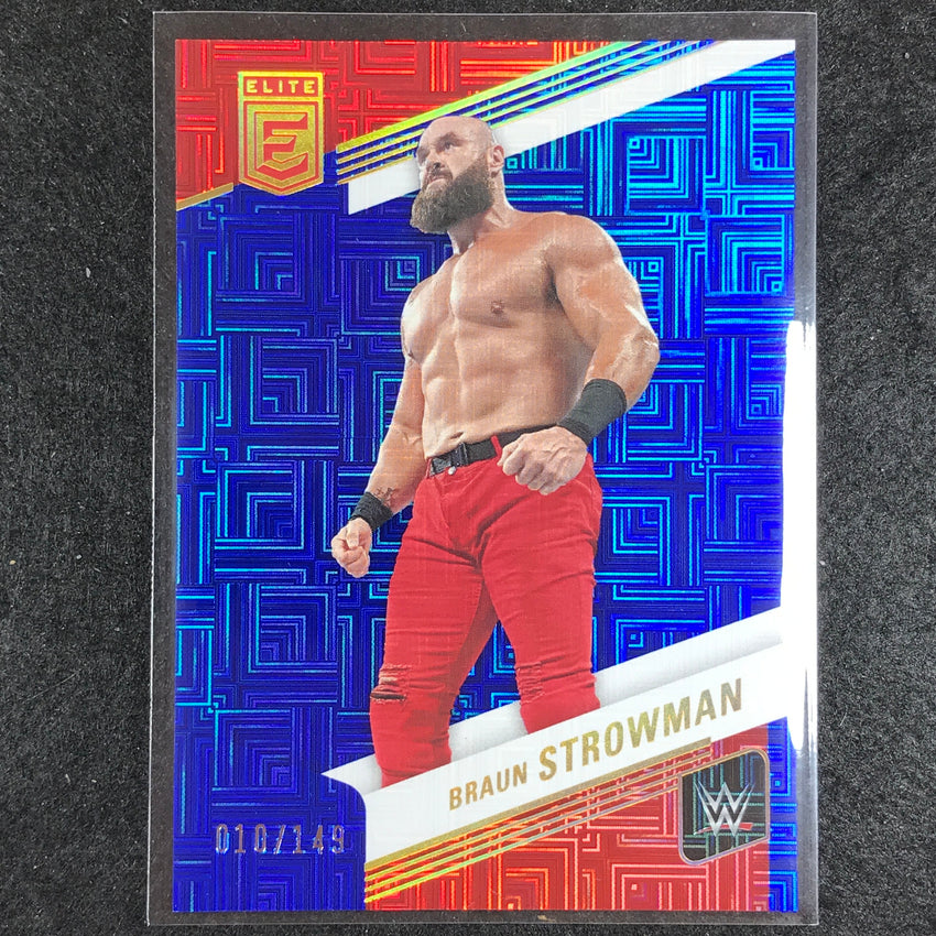 2023 Donruss Elite WWE BRAUN STROWMAN Base Blue 10/149 #24