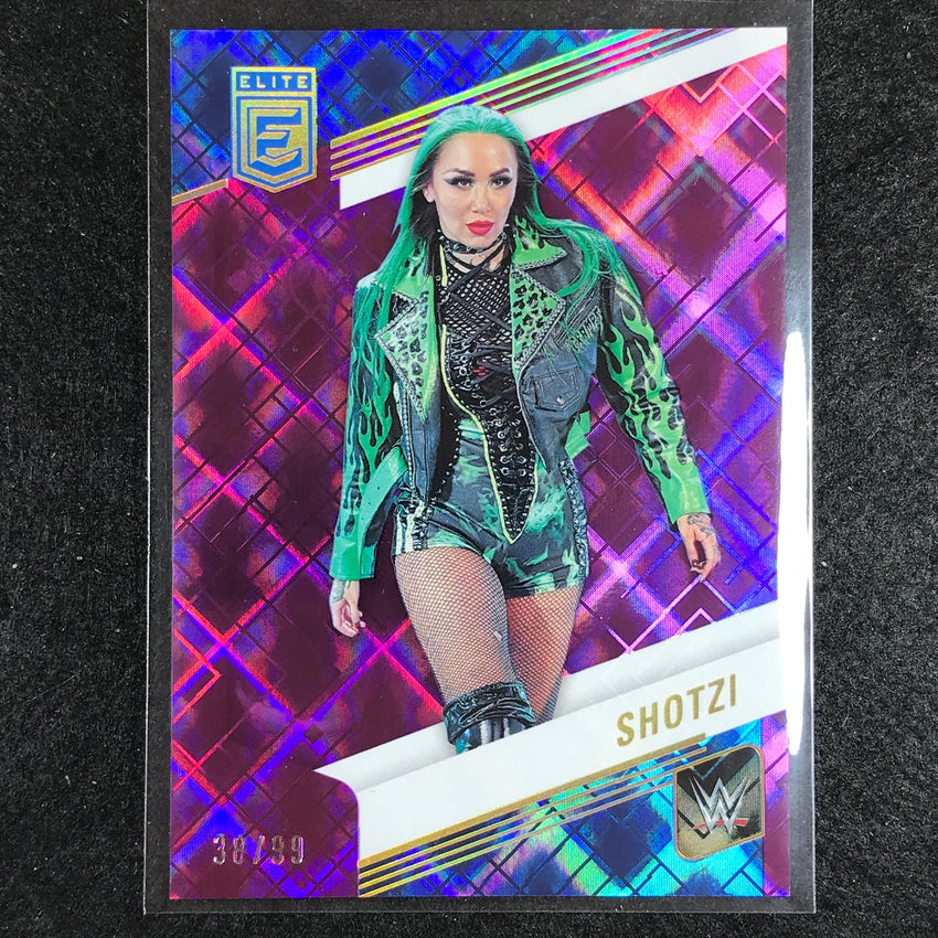 2023 Donruss Elite WWE SHOTZI Base Purple 38/99 #59