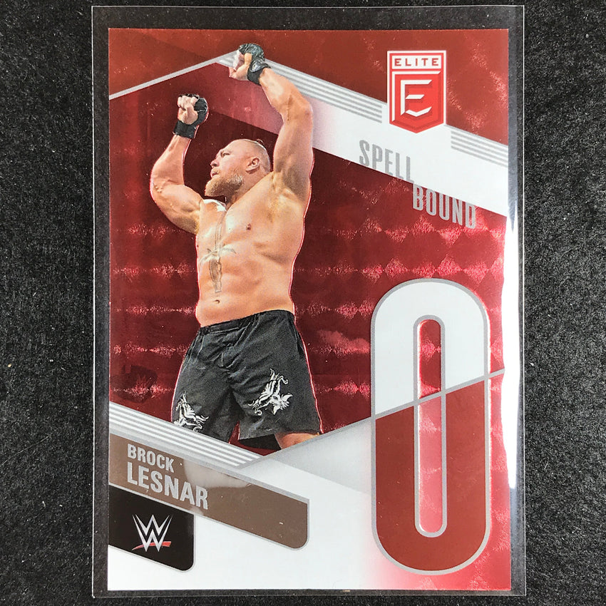 2023 Donruss Elite WWE BROCK LESNAR O Spell Bound Red 99/99 #8