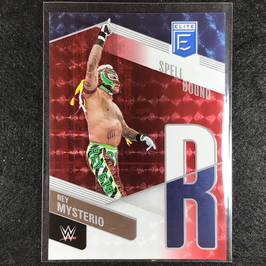 2023 Donruss Elite WWE REY MYSTERIO R Spell Bound Red 38/99 #28