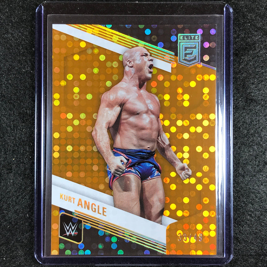 2023 Donruss Elite WWE KURT ANGLE Legends Base Orange 33/49 #129