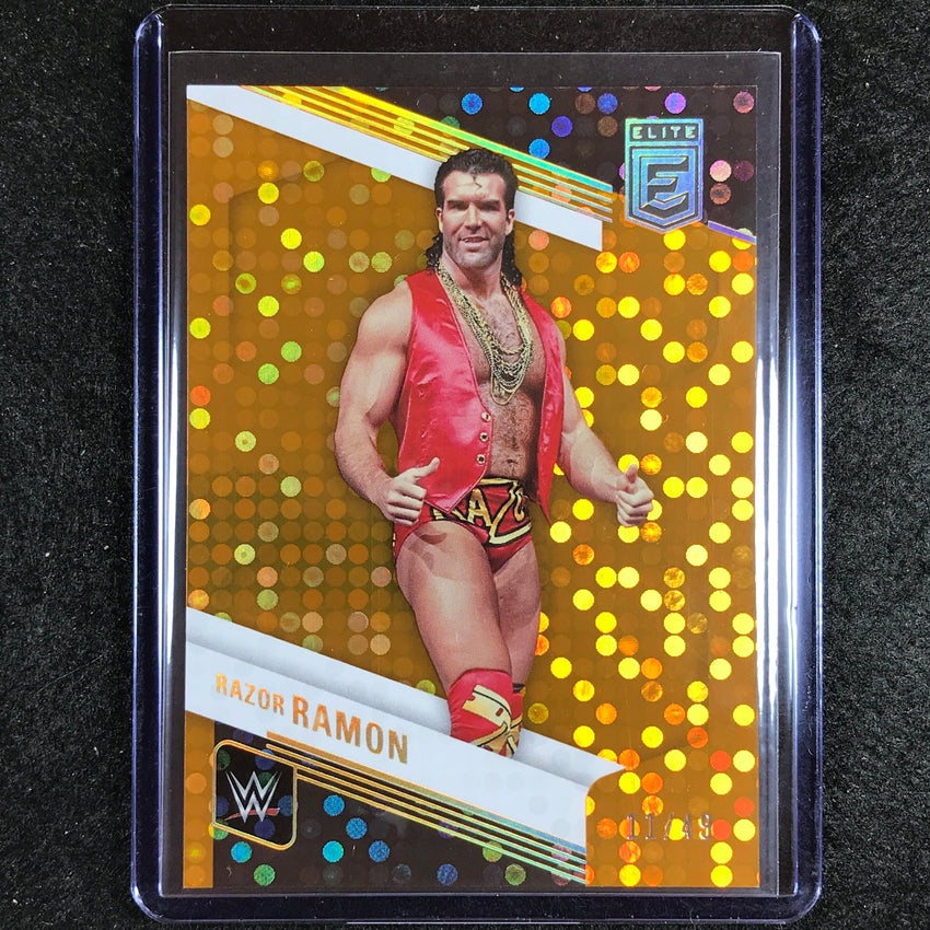 2023 Donruss Elite WWE RAZOR RAMON Legends Base Orange 11/49 #140