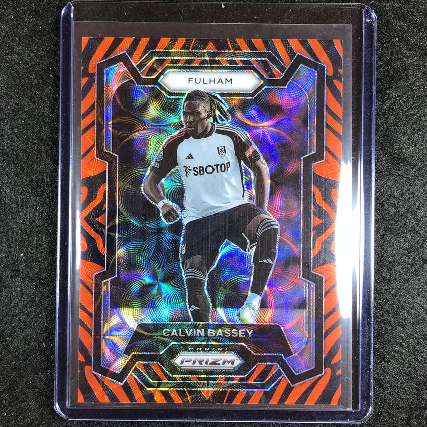 2023-24 Prizm EPL CALVIN BASSEY Choice Tiger Stripe #158