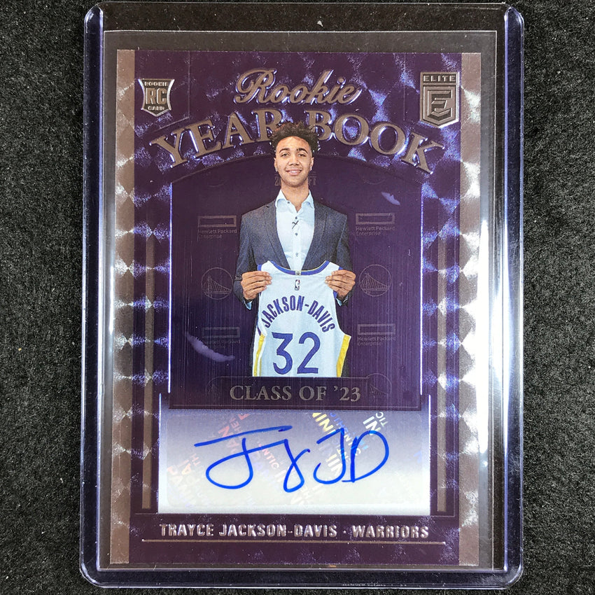 2023-24 Donruss Elite TRAYCE JACKSON-DAVIS Rookie Year Book Auto No. TJD