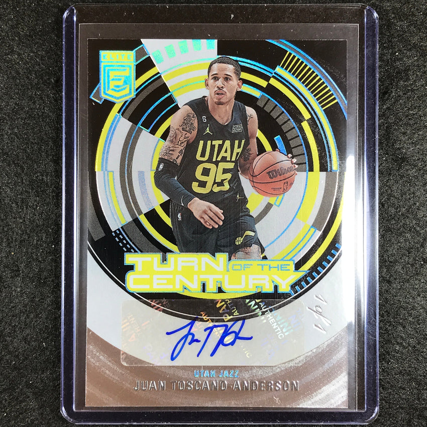 2023-24 Donruss Elite JUAN TOSCANO-ANDERSON Turn of the Century Auto Black 1/1