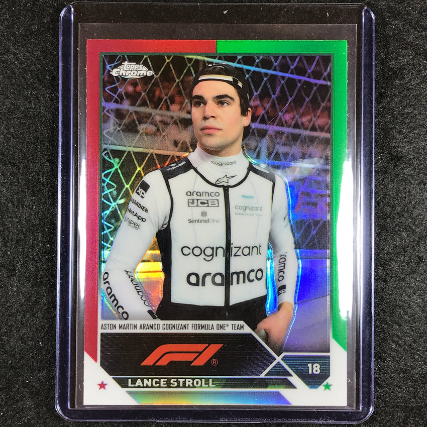 2023 Topps Chrome Formula 1 LANCE STROLL Base Red Green No. 44