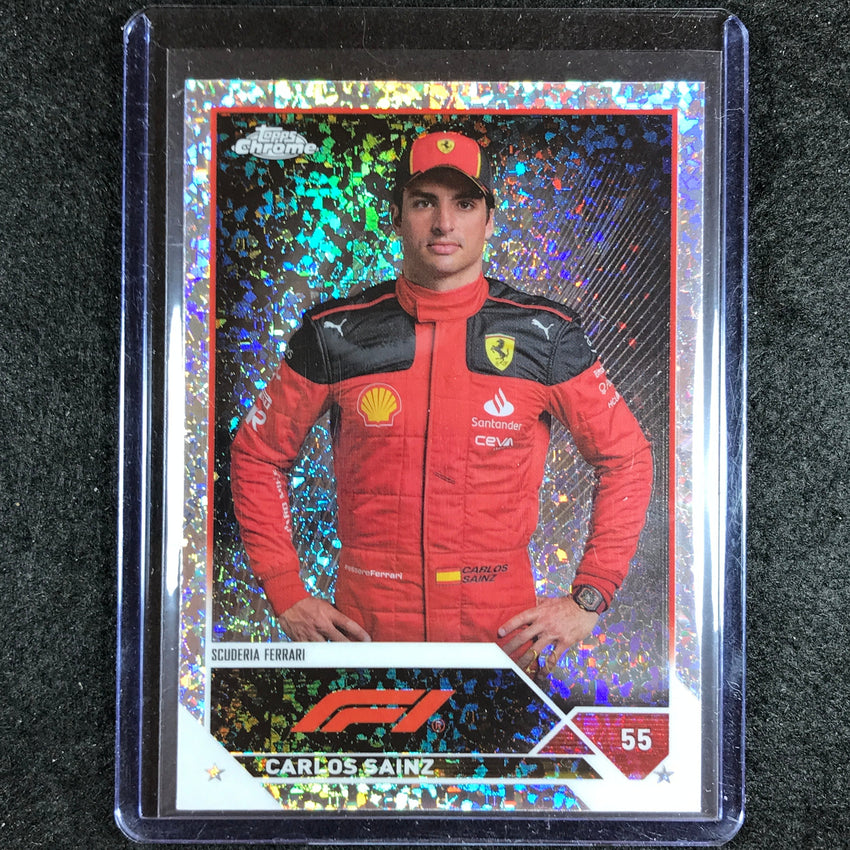 2023 Topps Chrome Formula 1 CARLOS SAINZ Base Mini Diamond 200/299 No. 17