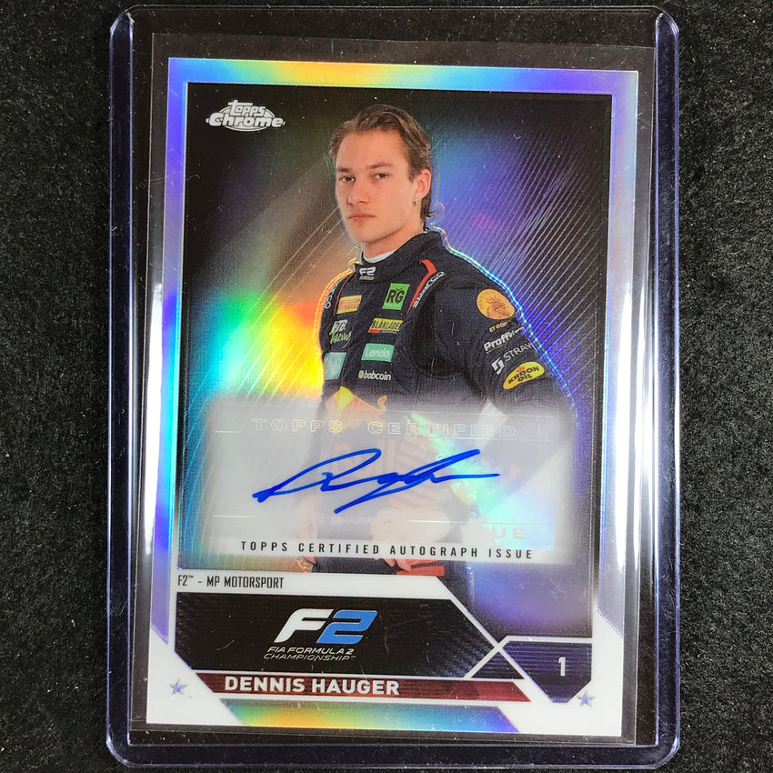 2023 Topps Chrome Formula 1 DENNIS HAUGER Chrome Auto Refractor #DH
