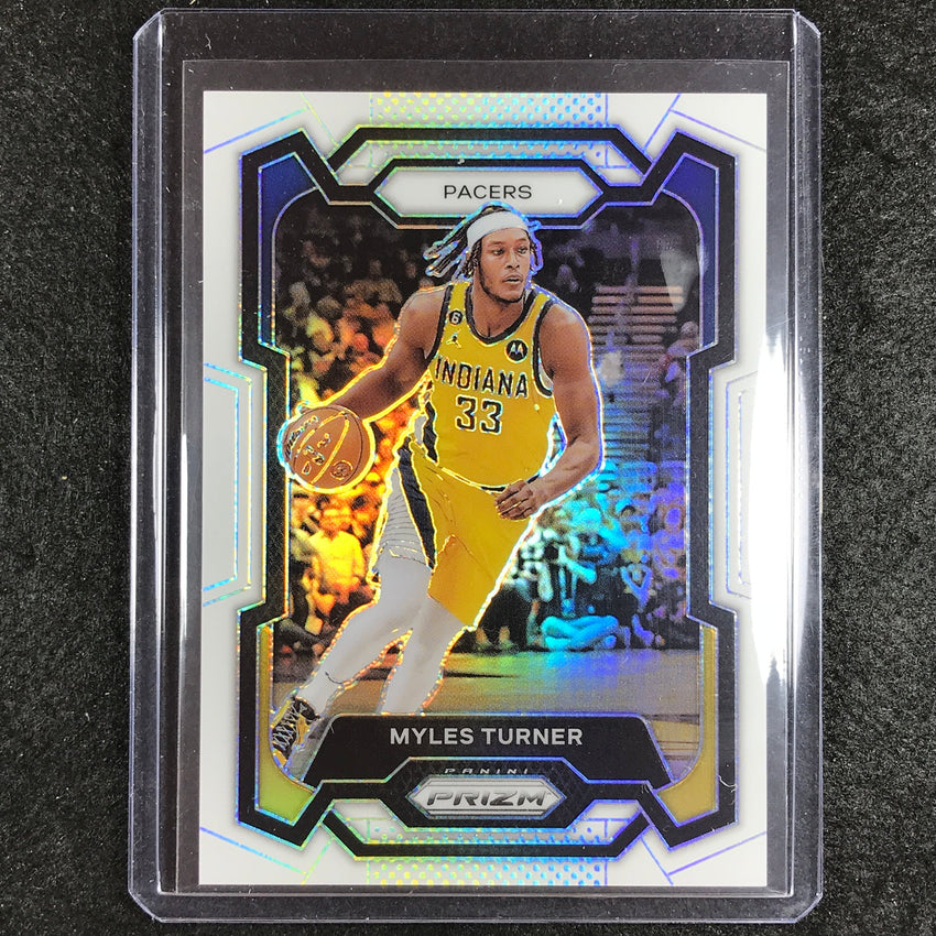2023-24 Prizm MYLES TURNER Base White 77/175 #34