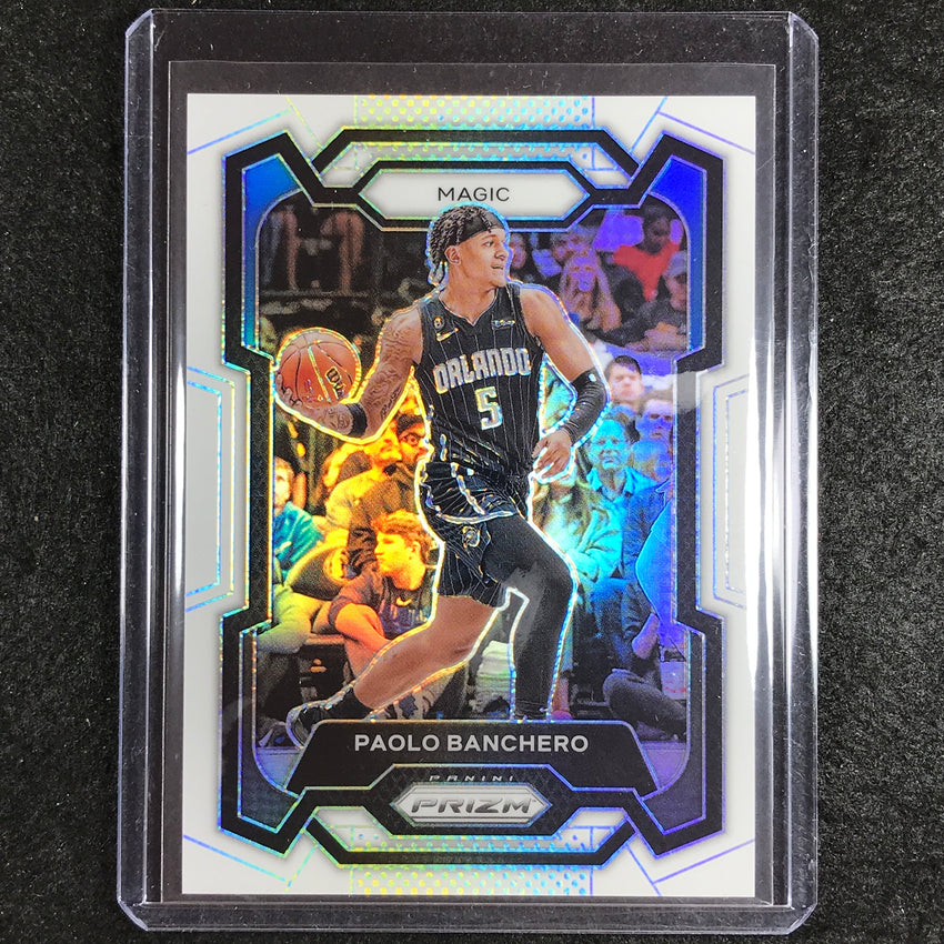 2023-24 Prizm PAOLO BANCHERO Base White 121/175 No. 100