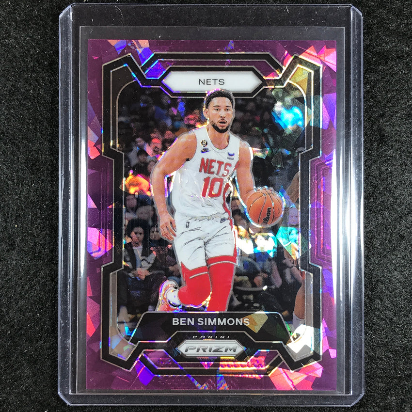 2023-24 Prizm BEN SIMMONS Base Purple Ice 141/149 #26