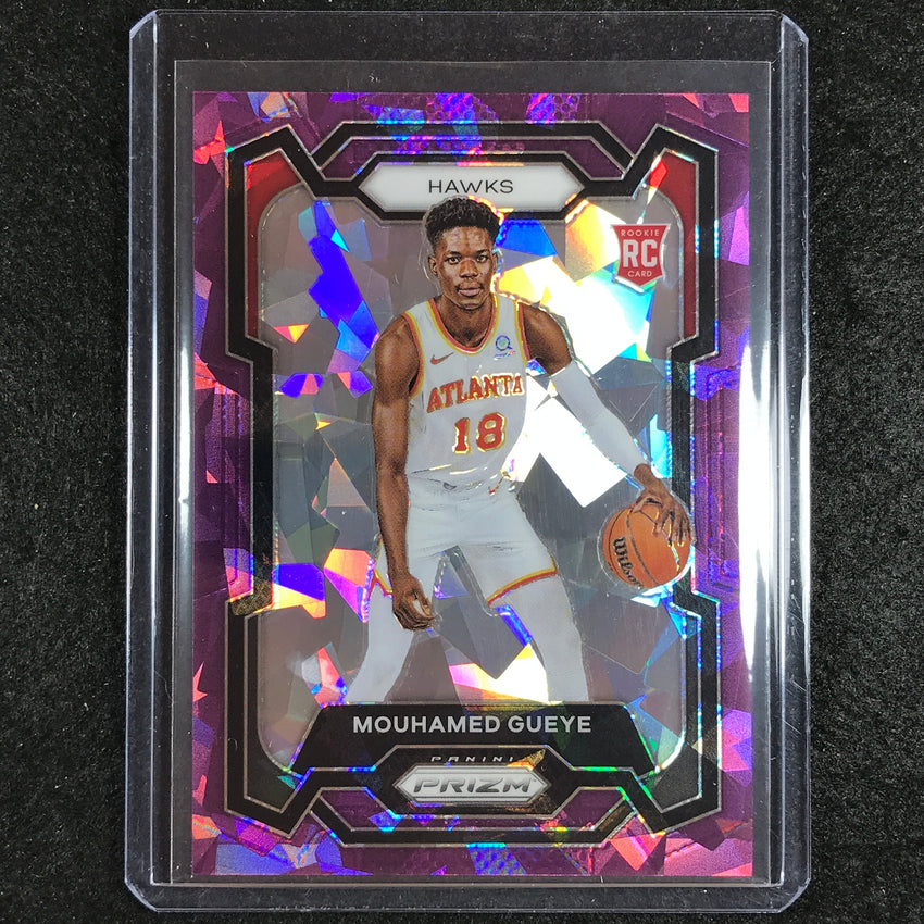 2023-24 Prizm MOUHAMED GUEYE Rookie Base Purple Ice 8/149 #157