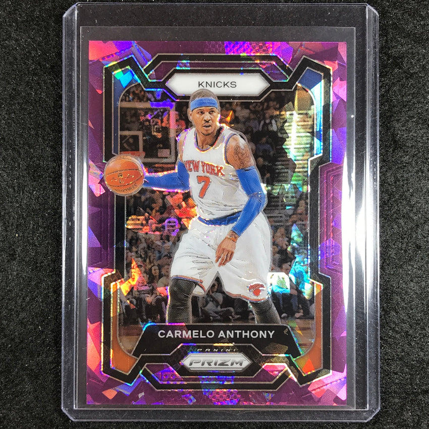 2023-24 Prizm CARMELO ANTHONY Base Purple Ice 1/149 No. 186