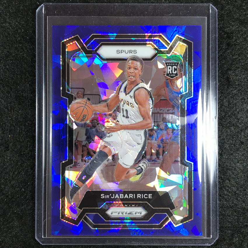 2023-24 Prizm SIRJABARI RICE Rookie Base Blue Ice 77/125 #299