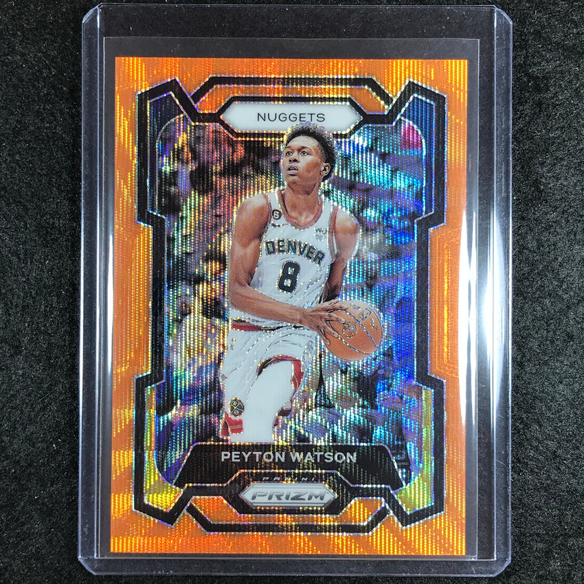 2023-24 Prizm PEYTON WATSON Base Orange Wave 24/60 #247