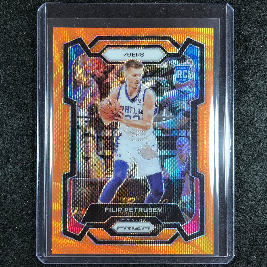 2023-24 Prizm FILIP PETRUSEV Rookie Base Orange Wave 58/60 No. 282