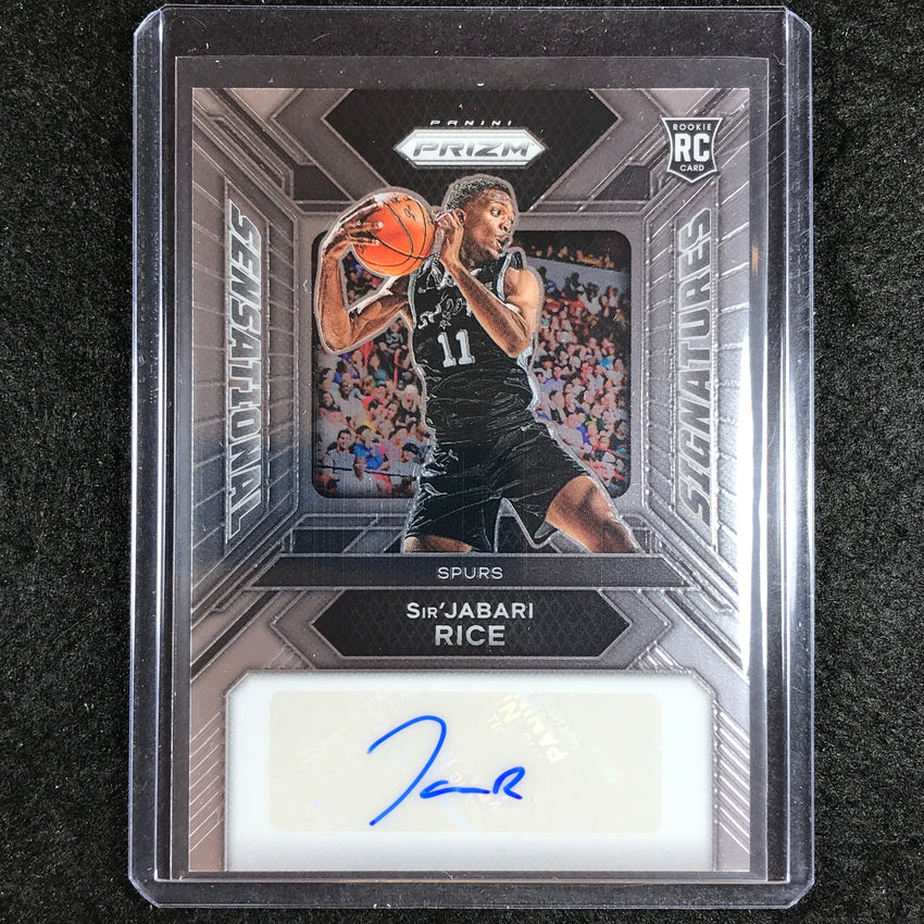 2023-24 Prizm SIRJABARI RICE Sensational Signatures Rookie Auto Base #SR