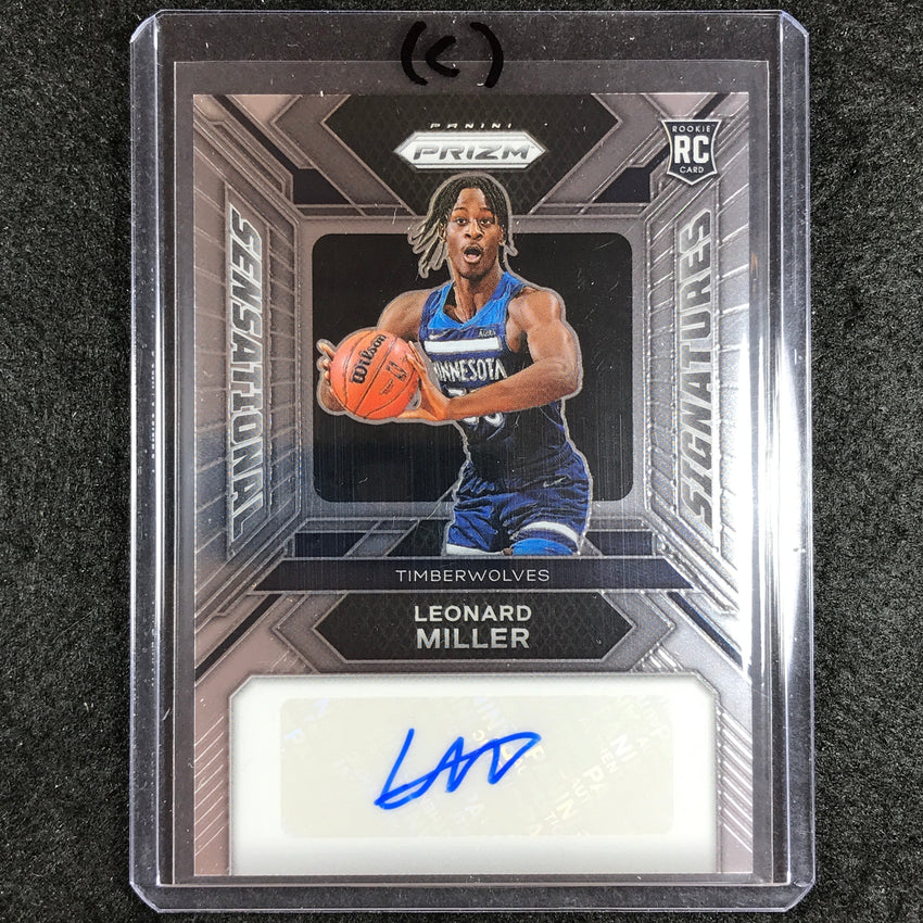 2023-24 Prizm LEONARD MILLER Sensational Signatures Rookie Auto Base #LE (C)