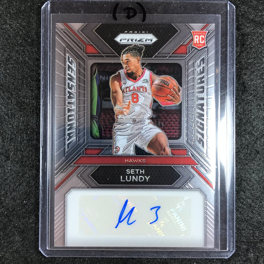 2023-24 Prizm SETH LUNDY Sensational Signatures Rookie Auto Base #LU (D)