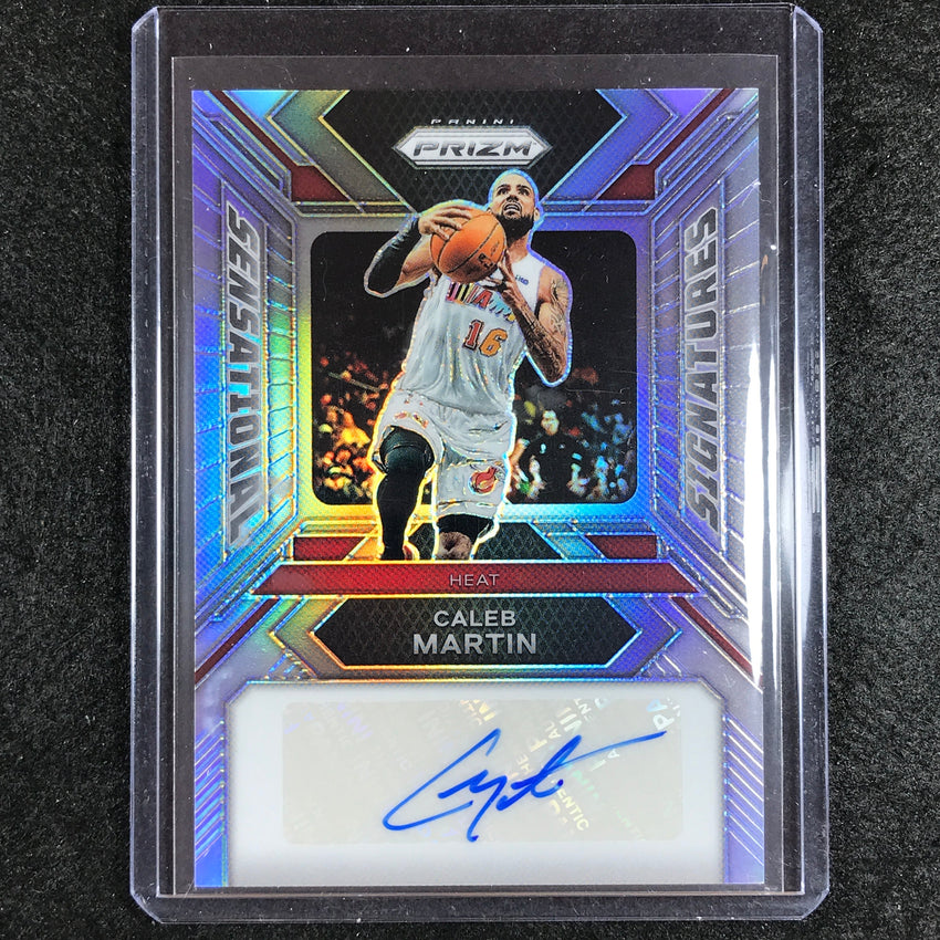 2023-24 Prizm CALEB MARTIN Sensational Signatures Auto Silver #CM
