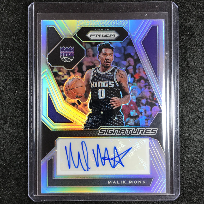 2023-24 Prizm MALIK MONK Sensational Signatures Auto Silver #MNK