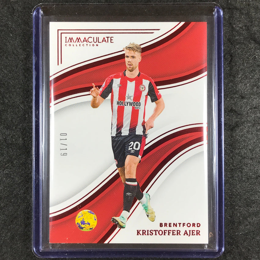 2023-24 Immaculate Soccer KRISTOFFER AJER Base Ruby Red 1/19 #133