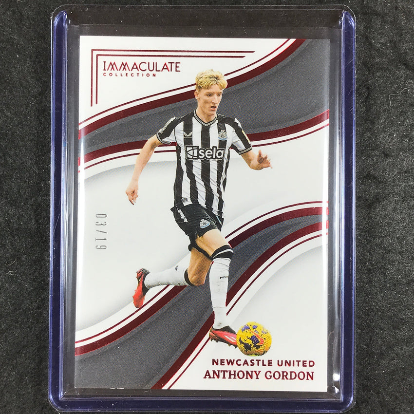 2023-24 Immaculate Soccer ANTHONY GORDON Base Ruby Red 3/19 #214