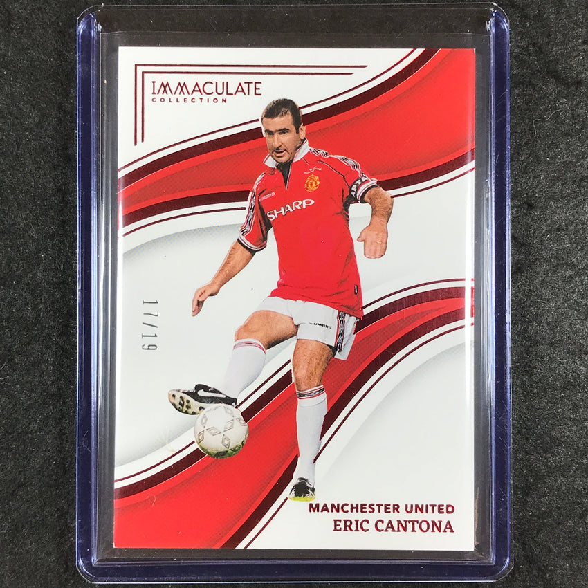 2023-24 Immaculate Soccer ERIC CANTONA Base Ruby Red 17/19 #255