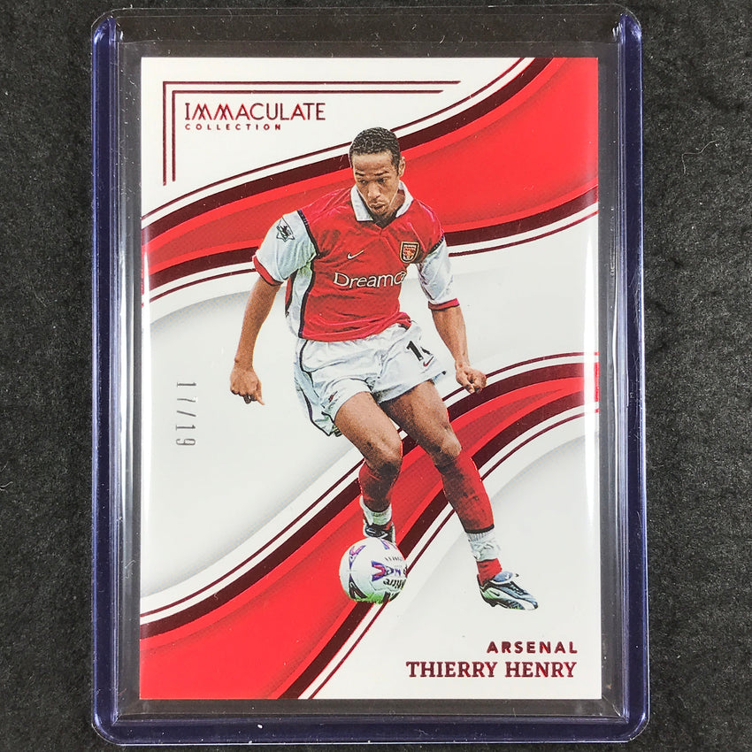 2023-24 Immaculate Soccer THIERRY HENRY Base Ruby Red 17/19 #271