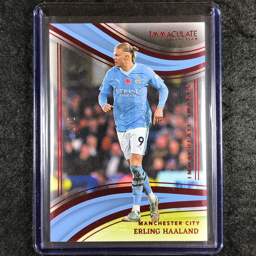 2023-24 Immaculate Soccer ERLING HAALAND Immaculate Images Ruby Red 2/9 #4