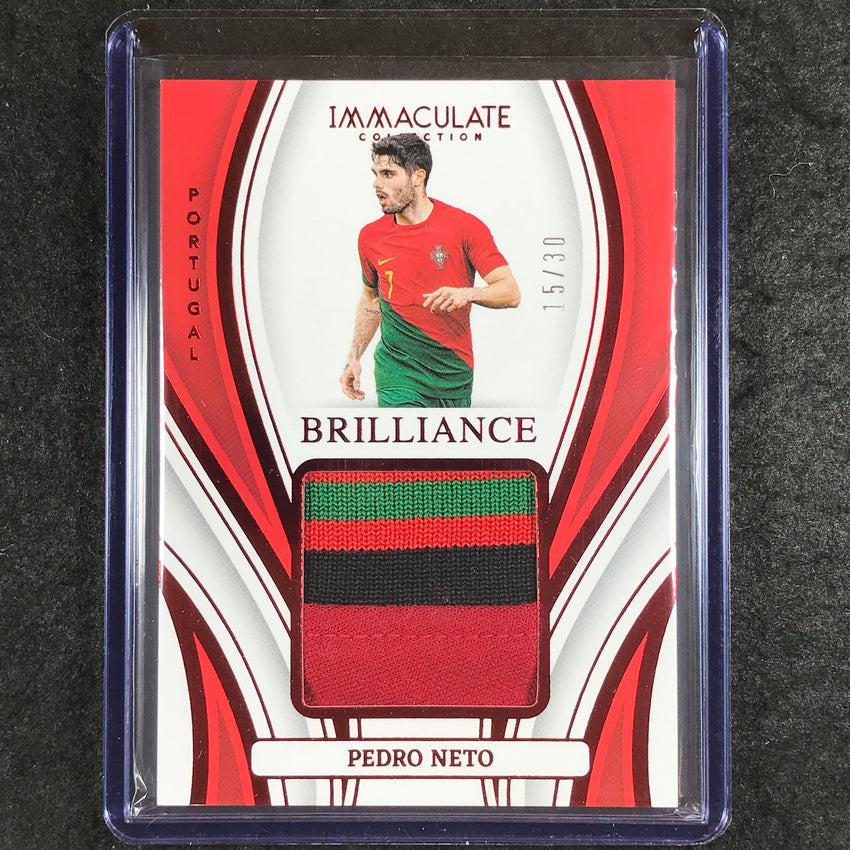 2023-24 Immaculate Soccer PEDRO NETO Brilliance Relic Ruby Red 15/30