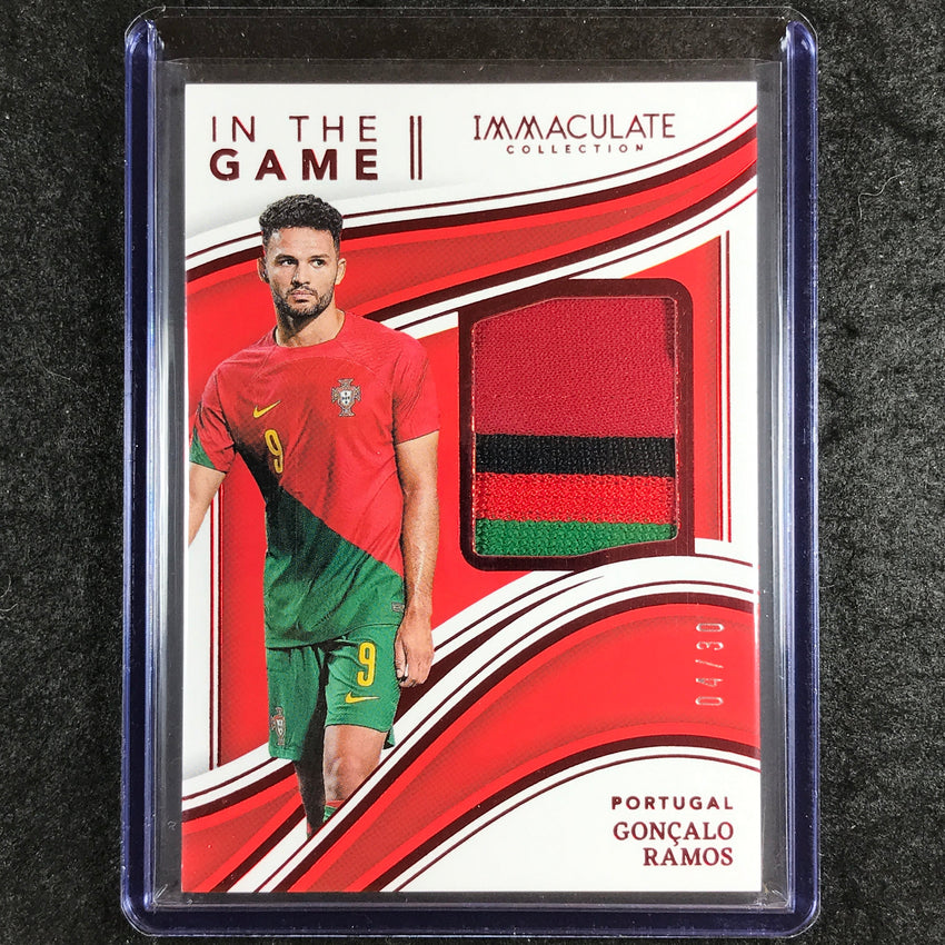 2023-24 Immaculate Soccer GONCALO RAMOS In The Game Relic Ruby Red 4/30