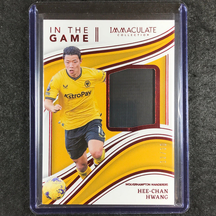 2023-24 Immaculate Soccer HEE-CHAN HWANG In The Game Relic Ruby Red 12/30