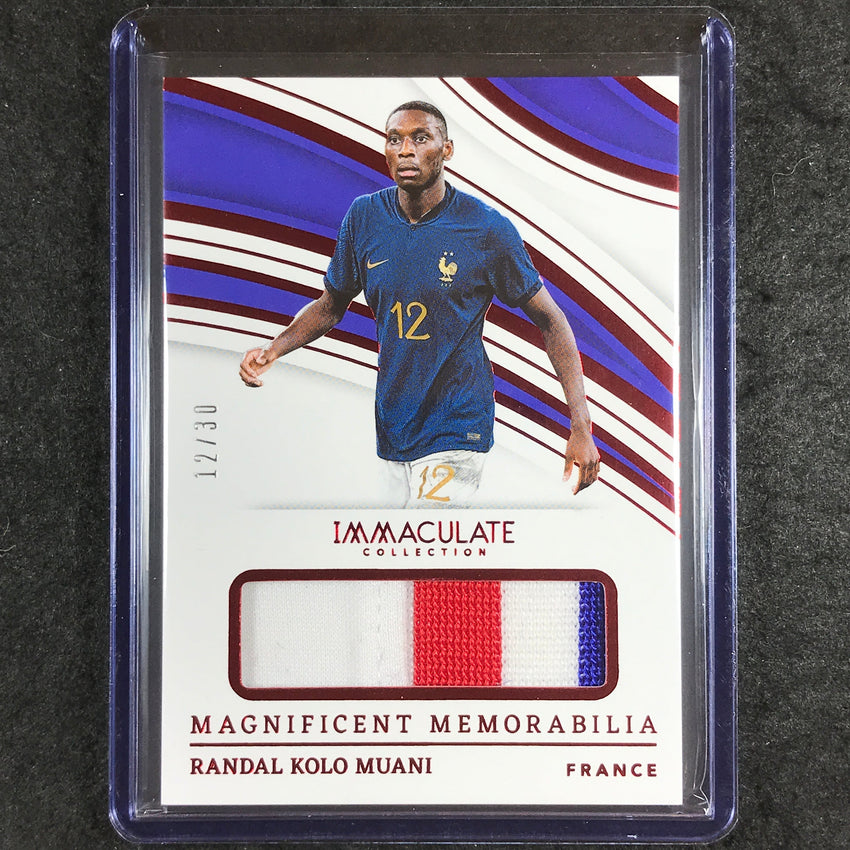 2023-24 Immaculate Soccer RANDAL KOLO MUANI Magnificent Memorabilia Ruby 12/30