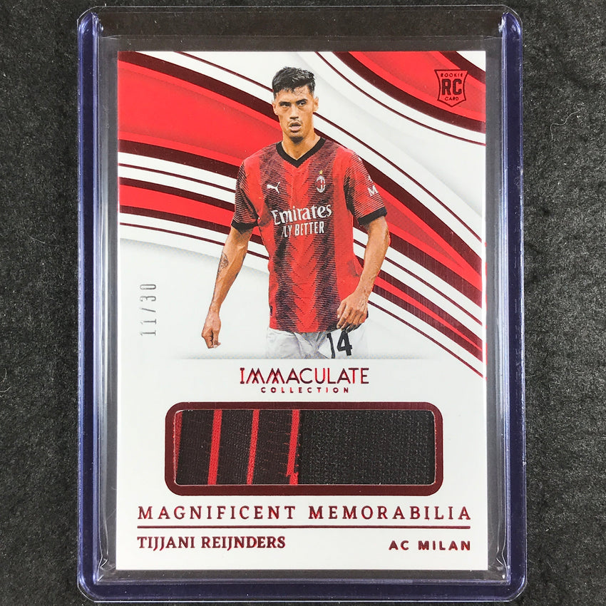 2023-24 Immaculate Soccer TIJJANI REIJNDERS Magnificent Rookie Relic Ruby 11/30