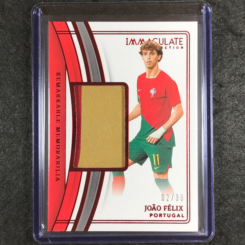 2023-24 Immaculate Soccer JOAO FELIX Remarkable Memorabilia Ruby Red 2/30