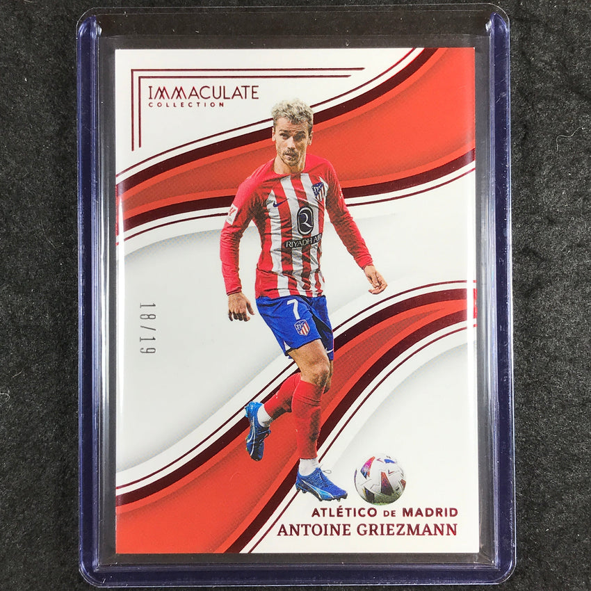 2023-24 Immaculate Soccer ANTOINE GRIEZMANN Base Ruby Red 18/19 #53