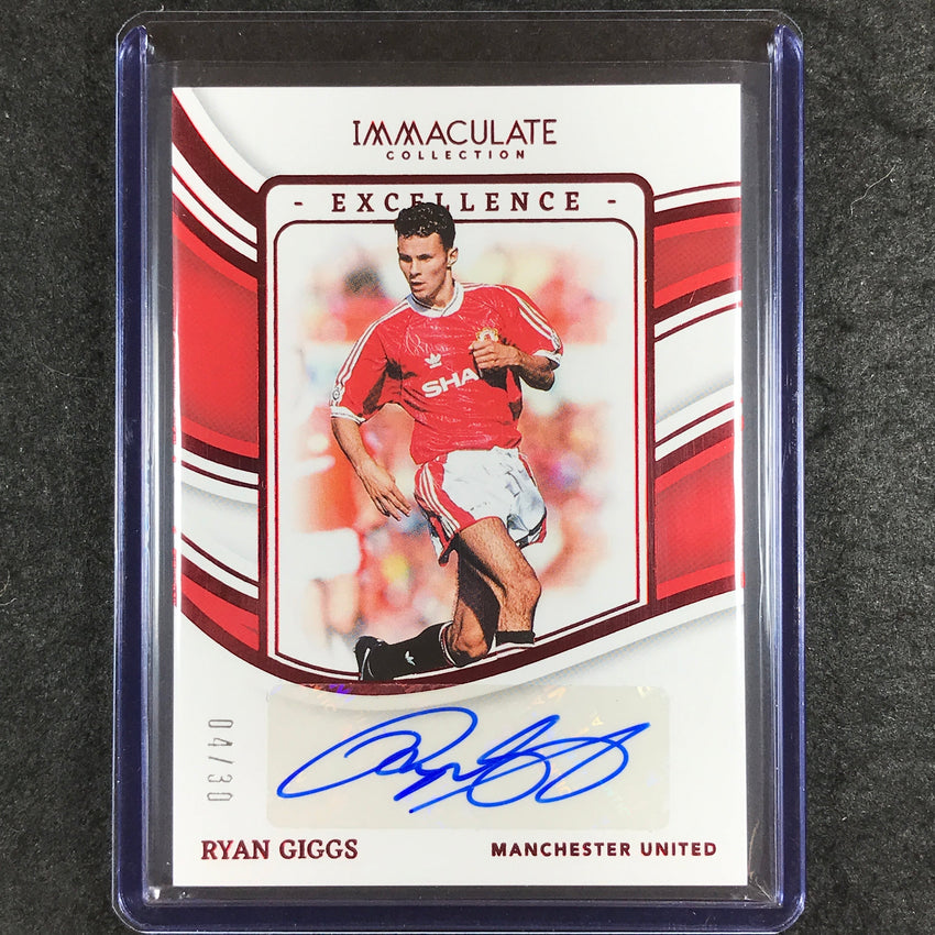 2023-24 Immaculate Soccer RYAN GIGGS Excellence Auto Ruby Red 4/30